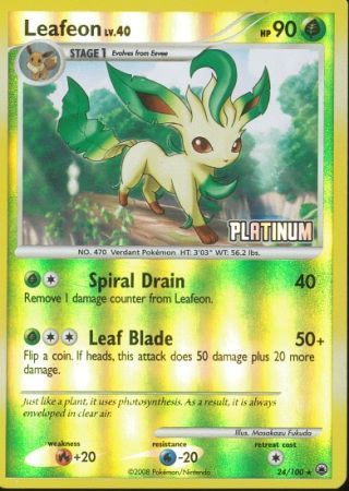 Leafeon (24/100) [Burger King Promos: 2009 Collection] | Exor Games Summserside