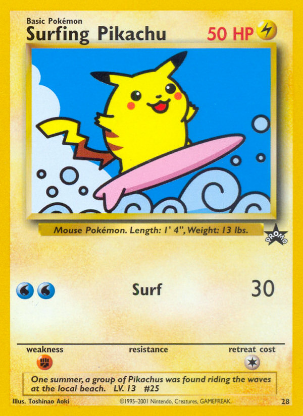 Surfing Pikachu (28) [Wizards of the Coast: Black Star Promos] | Exor Games Summserside