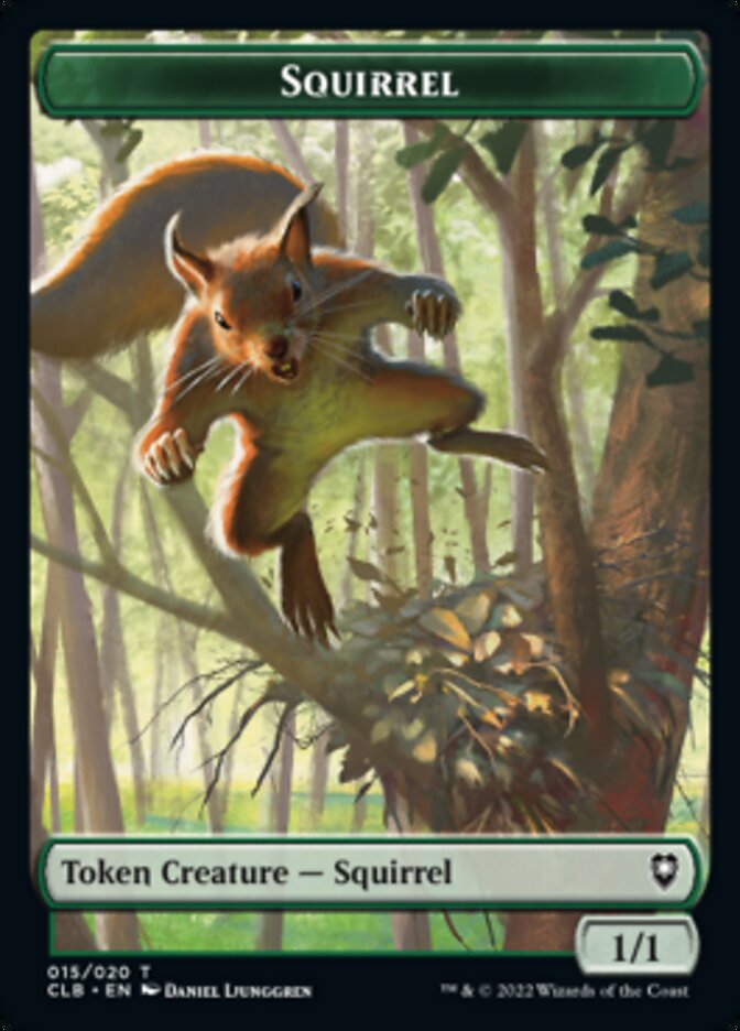 Squirrel Token [Commander Legends: Battle for Baldur's Gate Tokens] | Exor Games Summserside