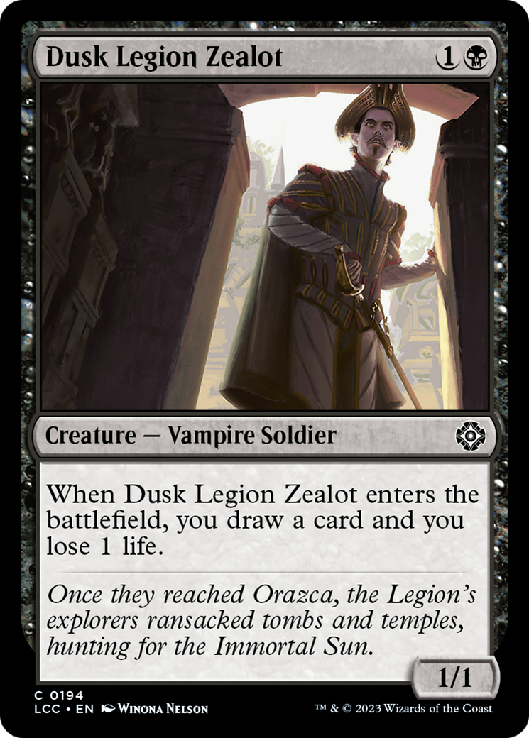 Dusk Legion Zealot [The Lost Caverns of Ixalan Commander] | Exor Games Summserside