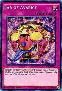 Jar of Avarice [CROS-EN074] Secret Rare | Exor Games Summserside