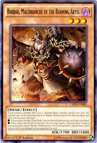 Barbar, Malebranche of the Burning Abyss [CROS-EN083] Rare | Exor Games Summserside