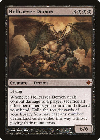 Hellcarver Demon [Rise of the Eldrazi] | Exor Games Summserside