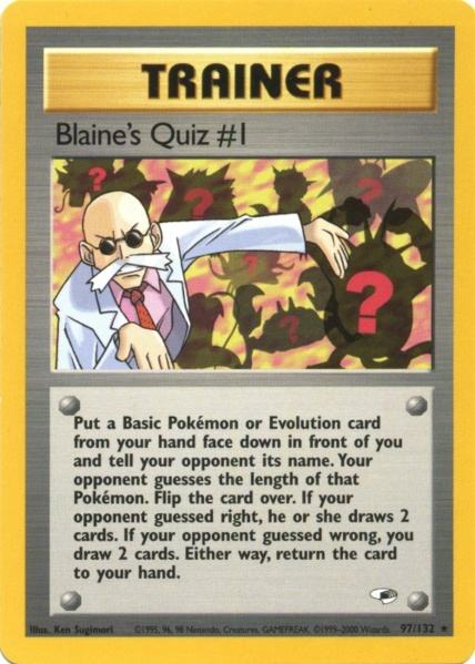 Blaine's Quiz #1 (97/132) [Gym Heroes Unlimited] | Exor Games Summserside