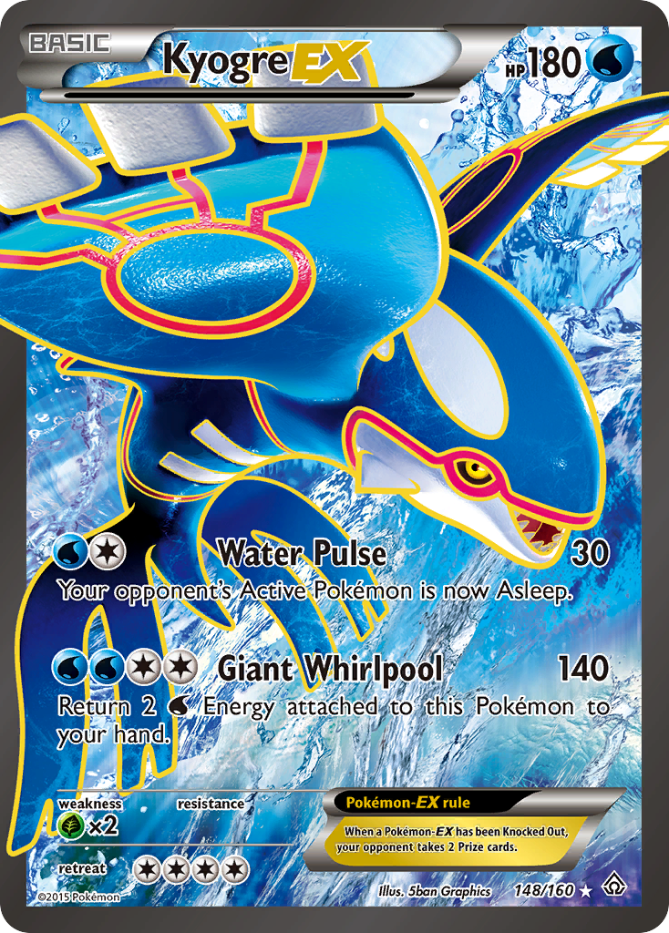 Kyogre EX (148/160) [XY: Primal Clash] | Exor Games Summserside