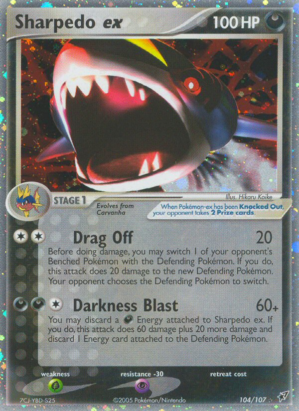 Sharpedo ex (104/107) [EX: Deoxys] | Exor Games Summserside