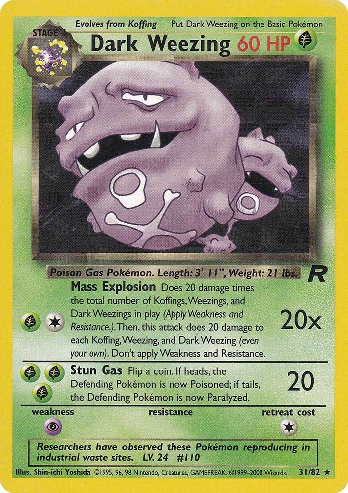 Dark Weezing (31/82) [Team Rocket Unlimited] | Exor Games Summserside