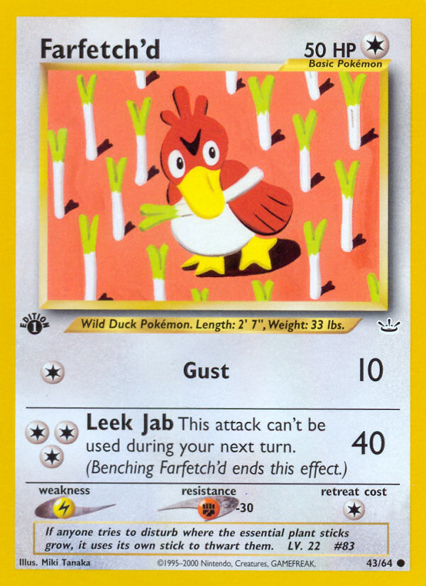 Farfetch'd (43/64) [Neo Revelation 1st Edition] | Exor Games Summserside