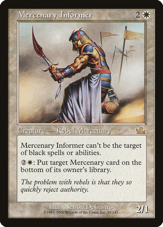 Mercenary Informer [Prophecy] | Exor Games Summserside