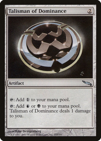 Talisman of Dominance [Mirrodin] | Exor Games Summserside