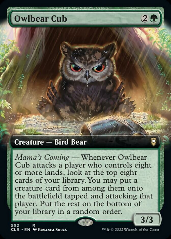 Owlbear Cub (Extended Art) [Commander Legends: Battle for Baldur's Gate] | Exor Games Summserside