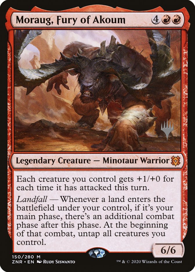 Moraug, Fury of Akoum (Promo Pack) [Zendikar Rising Promos] | Exor Games Summserside