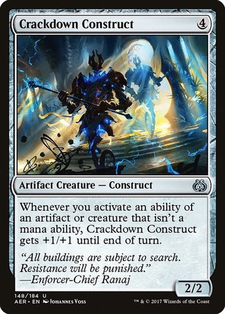 Crackdown Construct [Aether Revolt] | Exor Games Summserside