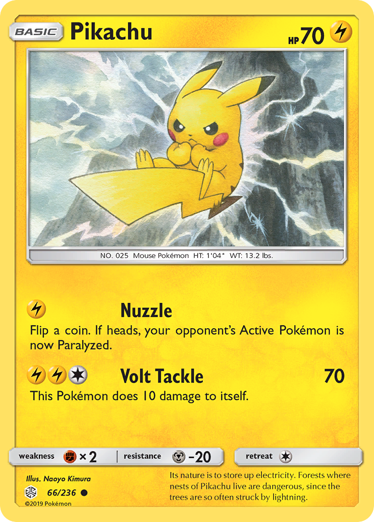 Pikachu (66/236) [Sun & Moon: Cosmic Eclipse] | Exor Games Summserside