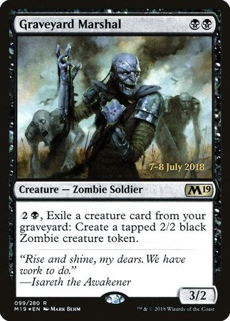 Graveyard Marshal [Core Set 2019 Promos] | Exor Games Summserside