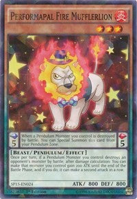 Performapal Fire Mufflerlion [SP15-EN024] Shatterfoil Rare | Exor Games Summserside