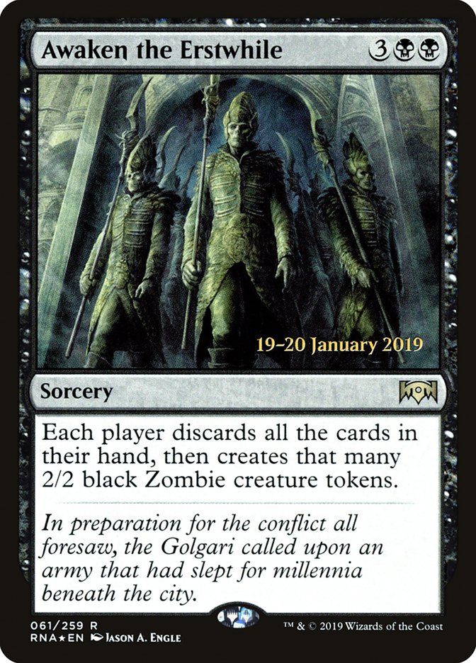 Awaken the Erstwhile [Ravnica Allegiance Prerelease Promos] | Exor Games Summserside