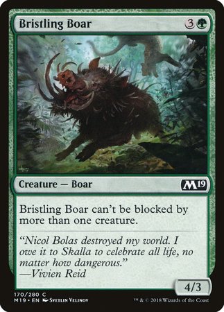 Bristling Boar [Core Set 2019] | Exor Games Summserside