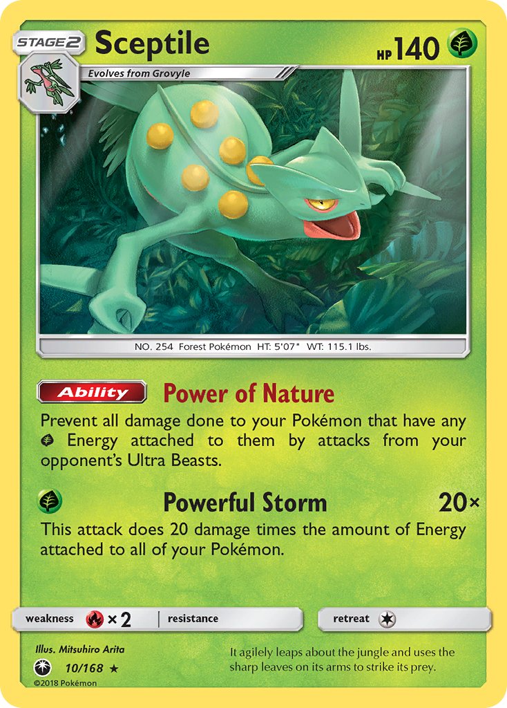 Sceptile (10/168) (Theme Deck Exclusive) [Sun & Moon: Celestial Storm] | Exor Games Summserside