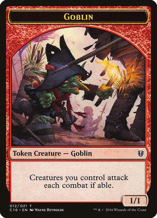 Goblin // Zombie Double-sided Token [Commander 2016 Tokens] | Exor Games Summserside