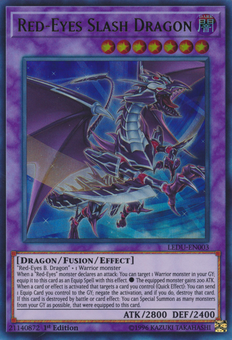 Red-Eyes Slash Dragon [LEDU-EN003] Ultra Rare | Exor Games Summserside