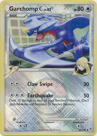 Garchomp C (60/147) (Staff League Promo) [Platinum: Supreme Victors] | Exor Games Summserside