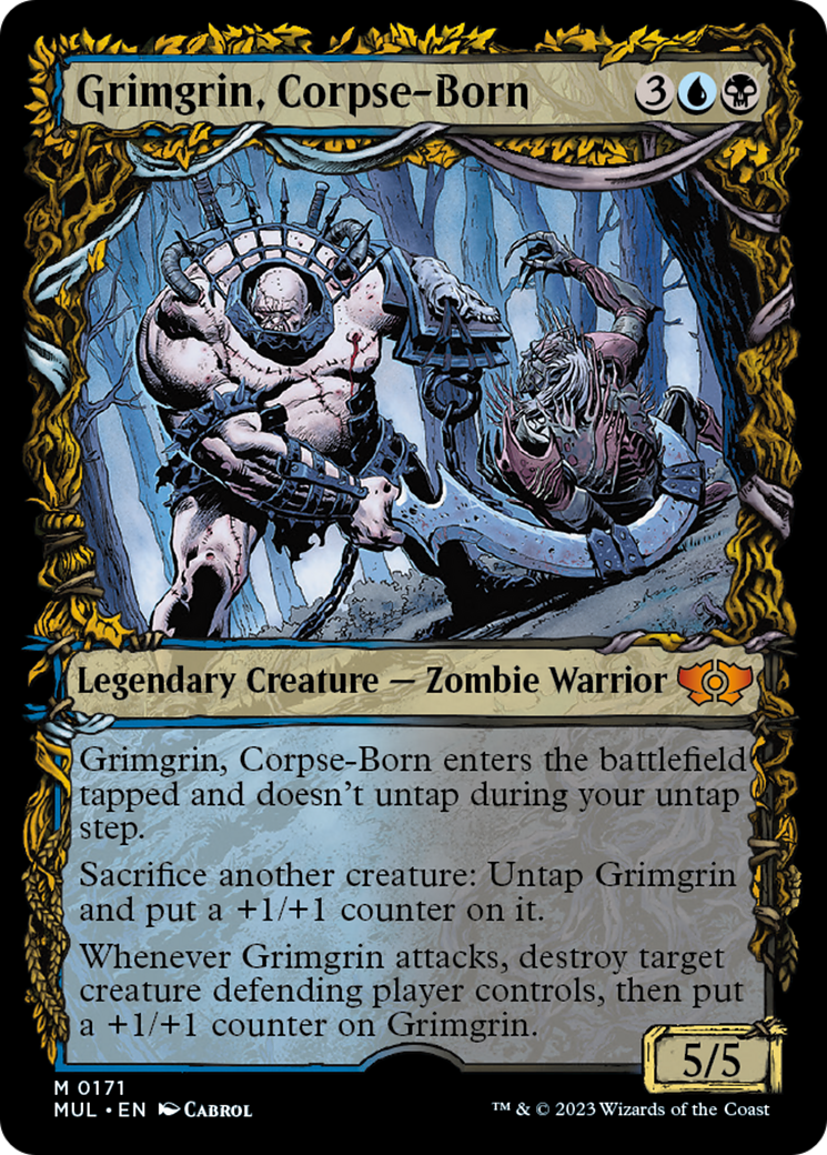 Grimgrin, Corpse-Born (Halo Foil) [Multiverse Legends] | Exor Games Summserside