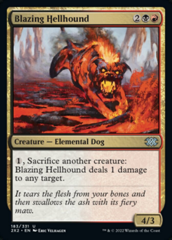 Blazing Hellhound [Double Masters 2022] | Exor Games Summserside