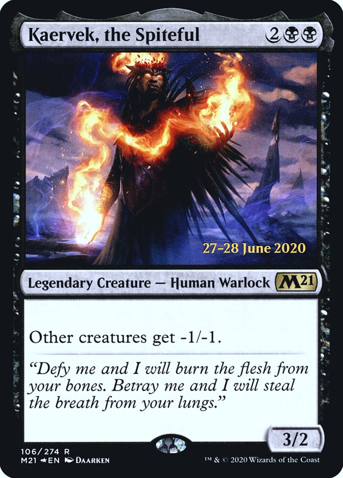 Kaervek, the Spiteful  [Core Set 2021 Prerelease Promos] | Exor Games Summserside