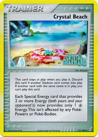 Crystal Beach (75/100) (Stamped) [EX: Crystal Guardians] | Exor Games Summserside