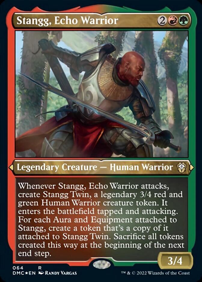 Stangg, Echo Warrior (Foil Etched) [Dominaria United Commander] | Exor Games Summserside