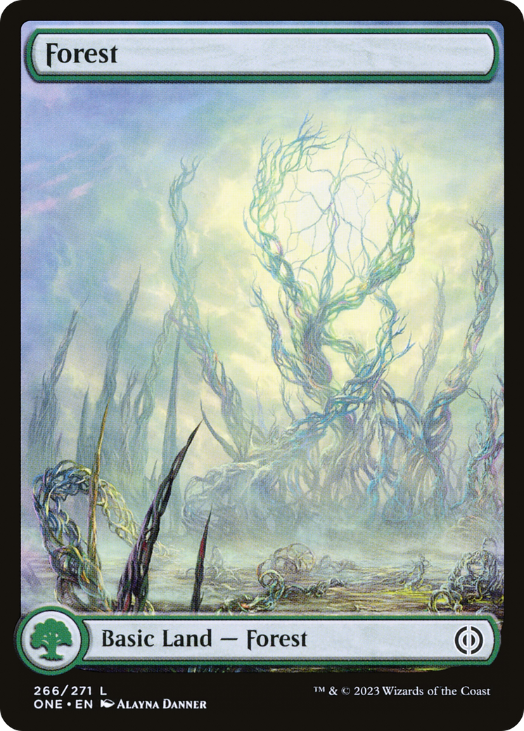 Forest (266) (Full-Art) [Phyrexia: All Will Be One] | Exor Games Summserside