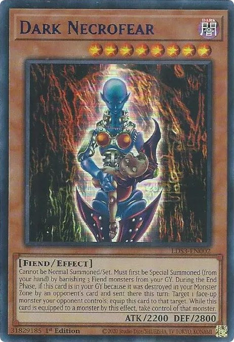 Dark Necrofear (Blue) [LDS3-EN002] Ultra Rare | Exor Games Summserside