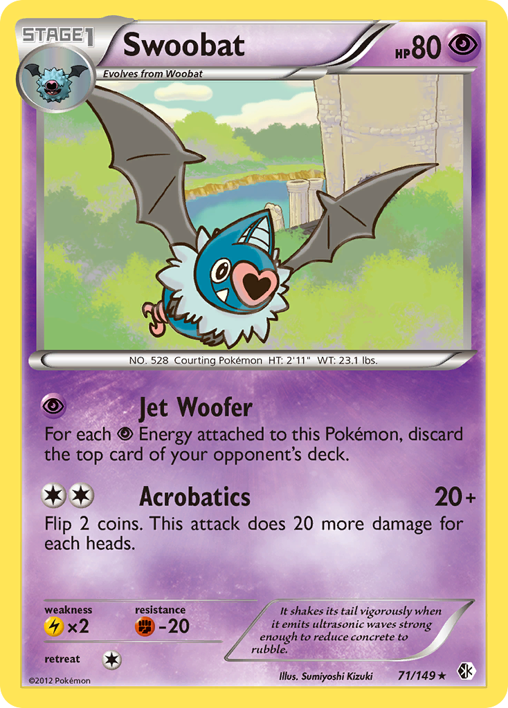 Swoobat (71/149) [Black & White: Boundaries Crossed] | Exor Games Summserside