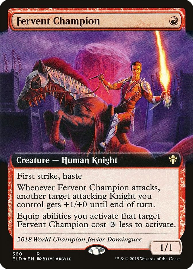 Fervent Champion (Extended Art) [Throne of Eldraine] | Exor Games Summserside