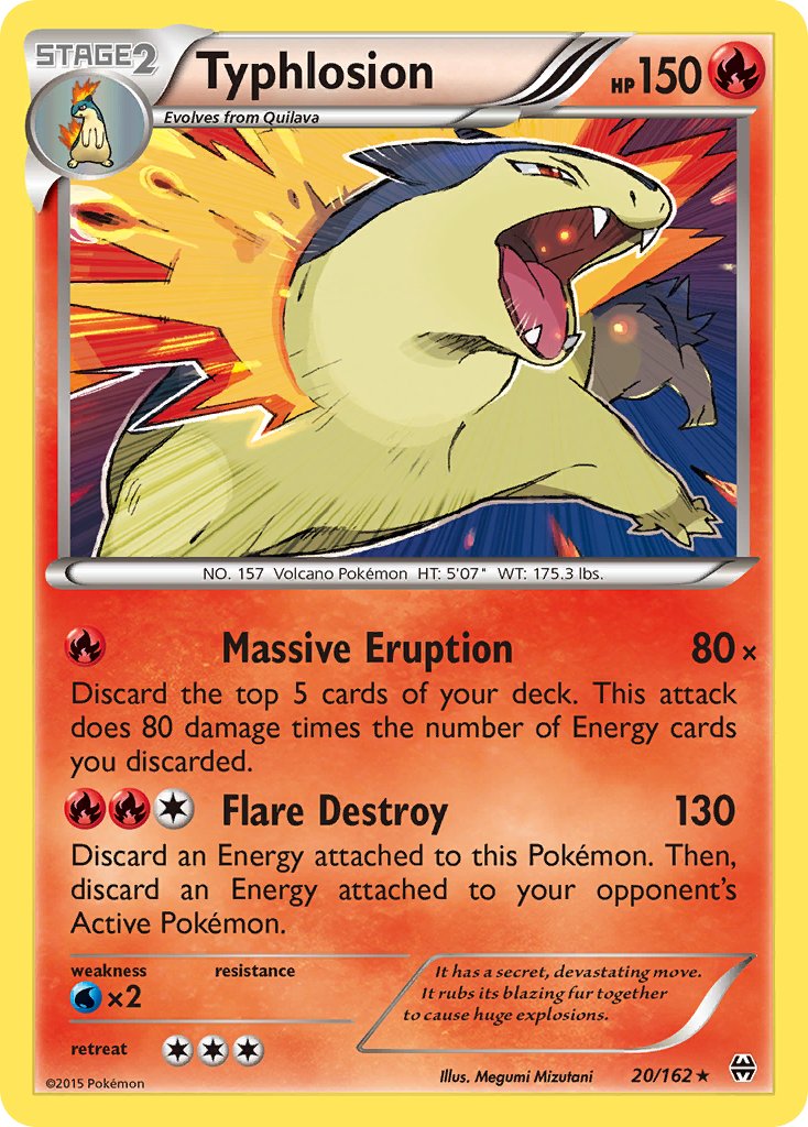 Typhlosion (20/162) (Cosmos Holo) (Blister Exclusive) [XY: BREAKthrough] | Exor Games Summserside