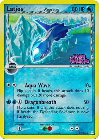 Latios (22/110) (Delta Species) (Stamped) [EX: Holon Phantoms] | Exor Games Summserside