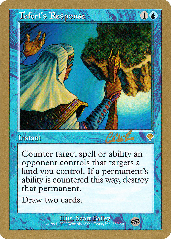 Teferi's Response (Carlos Romao) (SB) [World Championship Decks 2002] | Exor Games Summserside