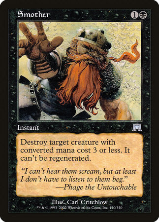 Smother [Onslaught] | Exor Games Summserside