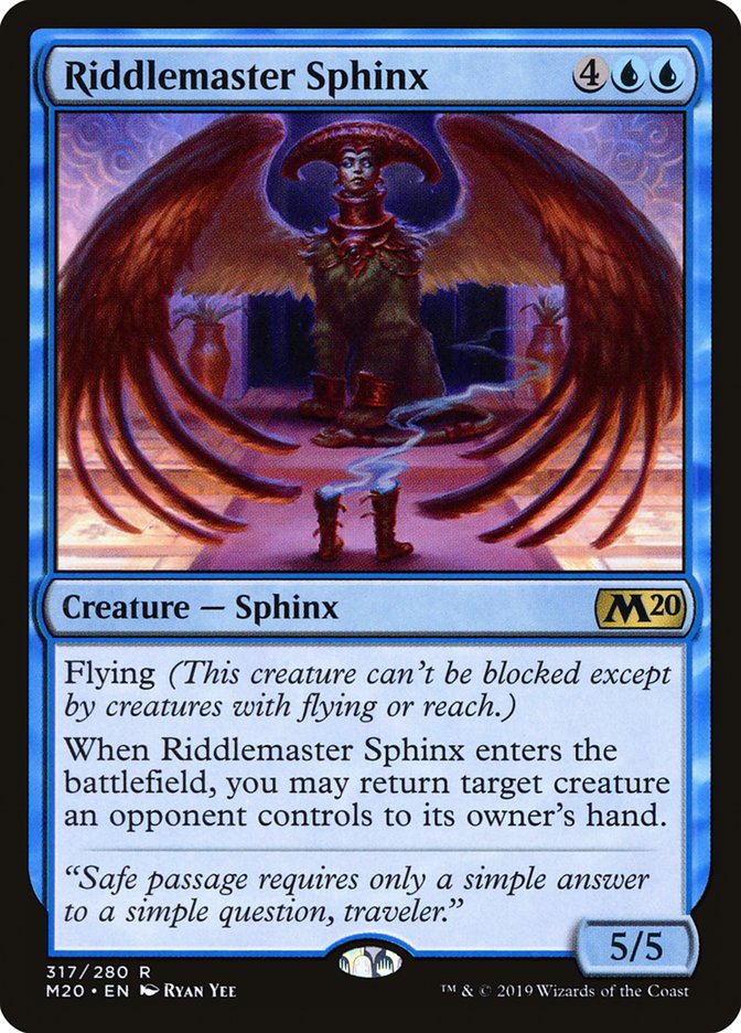 Riddlemaster Sphinx [Core Set 2020] | Exor Games Summserside
