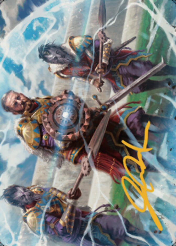 Argivian Phalanx Art Card (Gold-Stamped Signature) [Dominaria United Art Series] | Exor Games Summserside