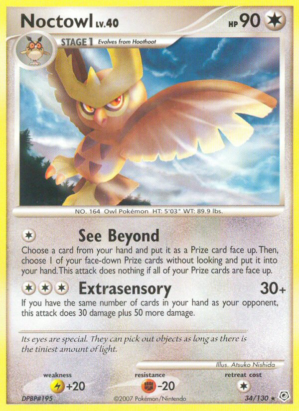 Noctowl (34/130) [Diamond & Pearl: Base Set] | Exor Games Summserside