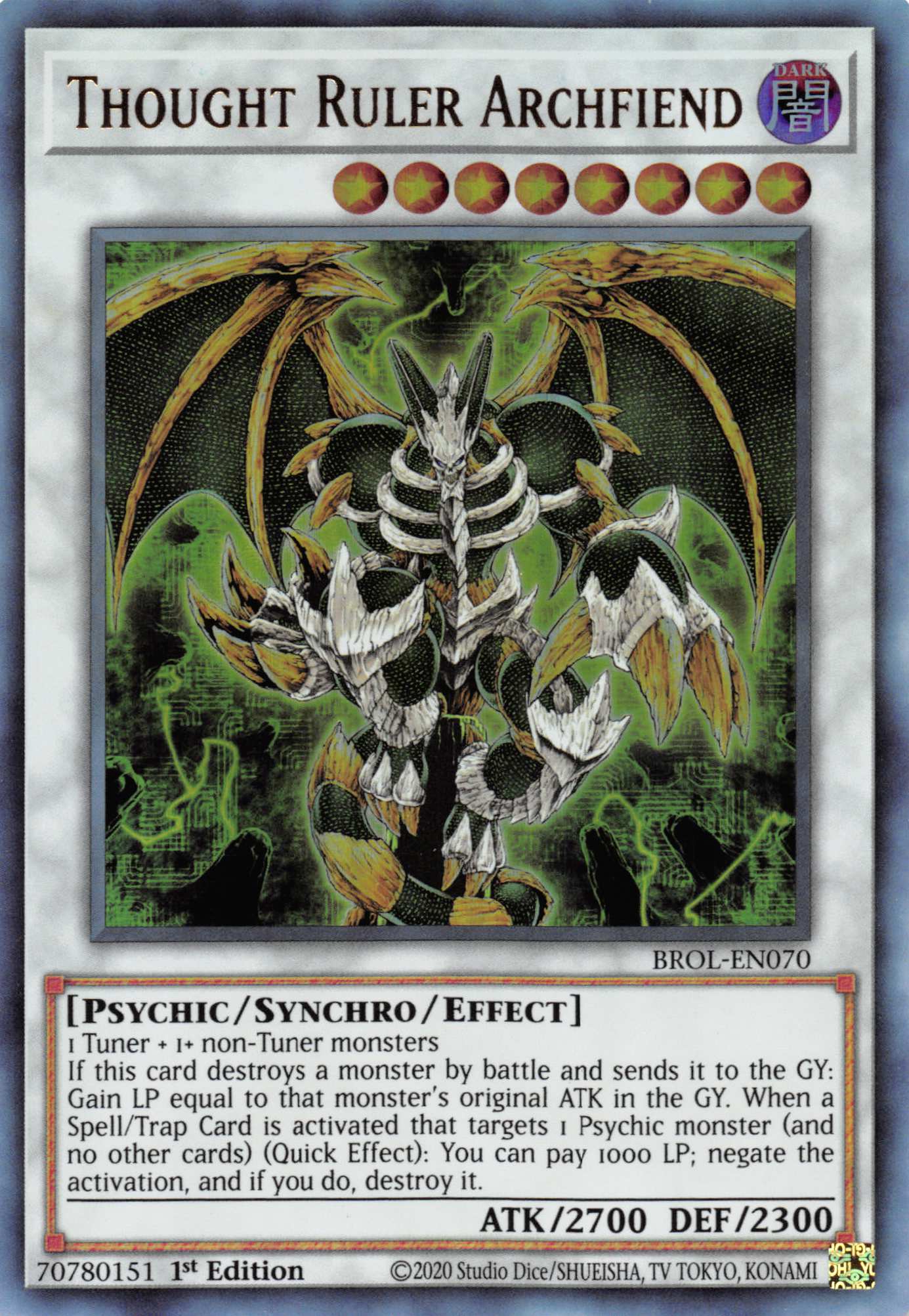 Thought Ruler Archfiend [BROL-EN070] Ultra Rare | Exor Games Summserside