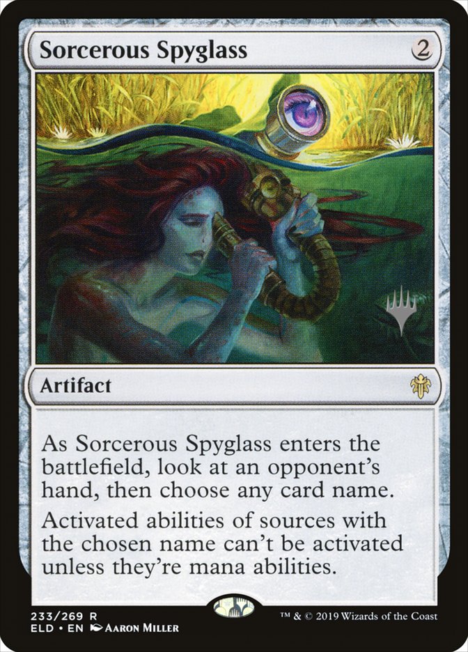 Sorcerous Spyglass (Promo Pack) [Throne of Eldraine Promos] | Exor Games Summserside