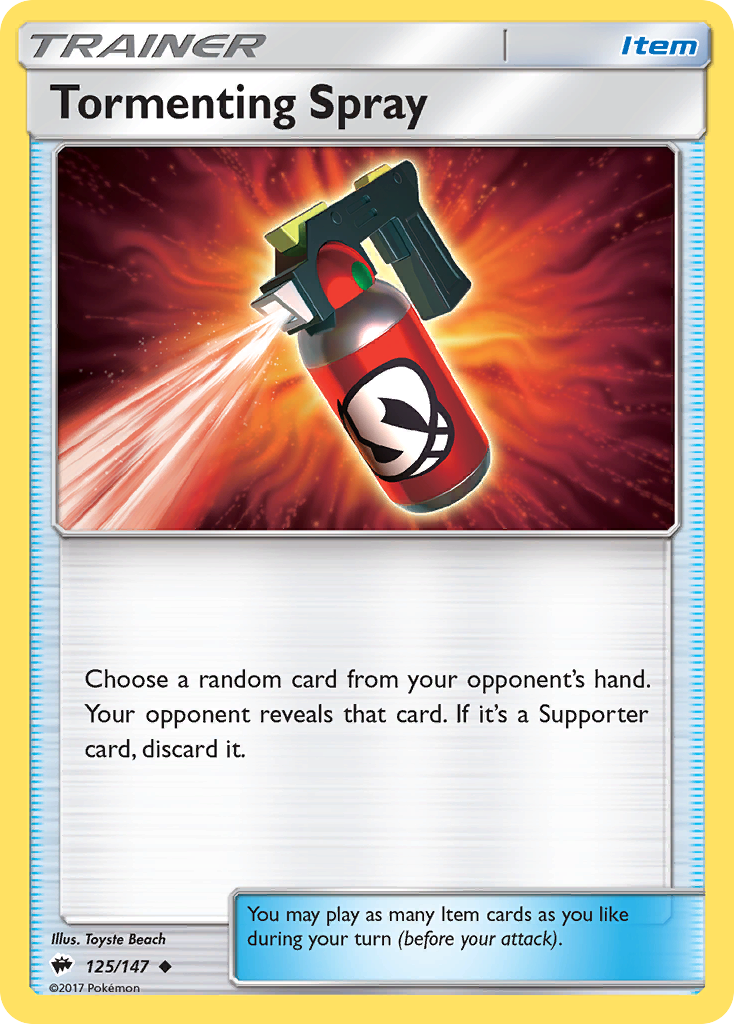 Tormenting Spray (125/147) [Sun & Moon: Burning Shadows] | Exor Games Summserside