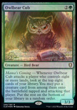 Owlbear Cub [Commander Legends: Battle for Baldur's Gate Prerelease Promos] | Exor Games Summserside