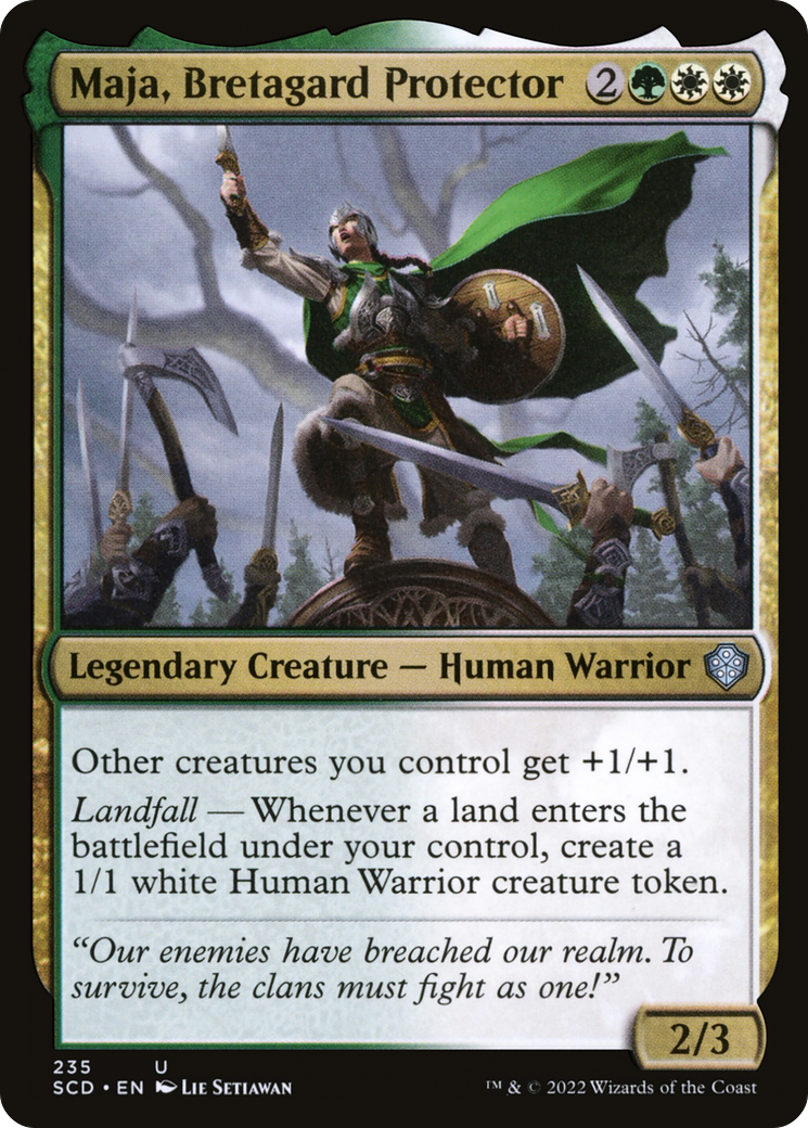 Maja, Bretagard Protector [Starter Commander Decks] | Exor Games Summserside