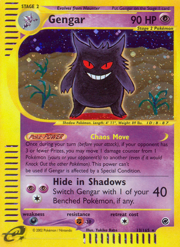 Gengar (13/165) [Expedition: Base Set] | Exor Games Summserside