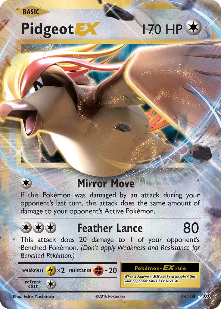 Pidgeot EX (64/108) [XY: Evolutions] | Exor Games Summserside