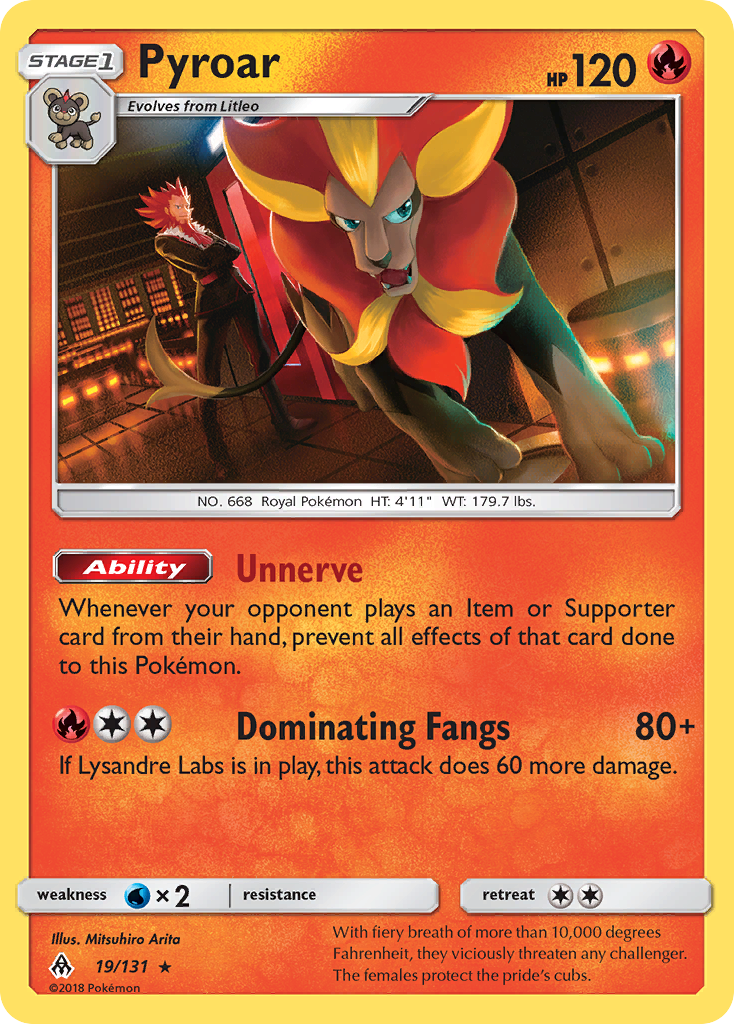 Pyroar (19/131) [Sun & Moon: Forbidden Light] | Exor Games Summserside